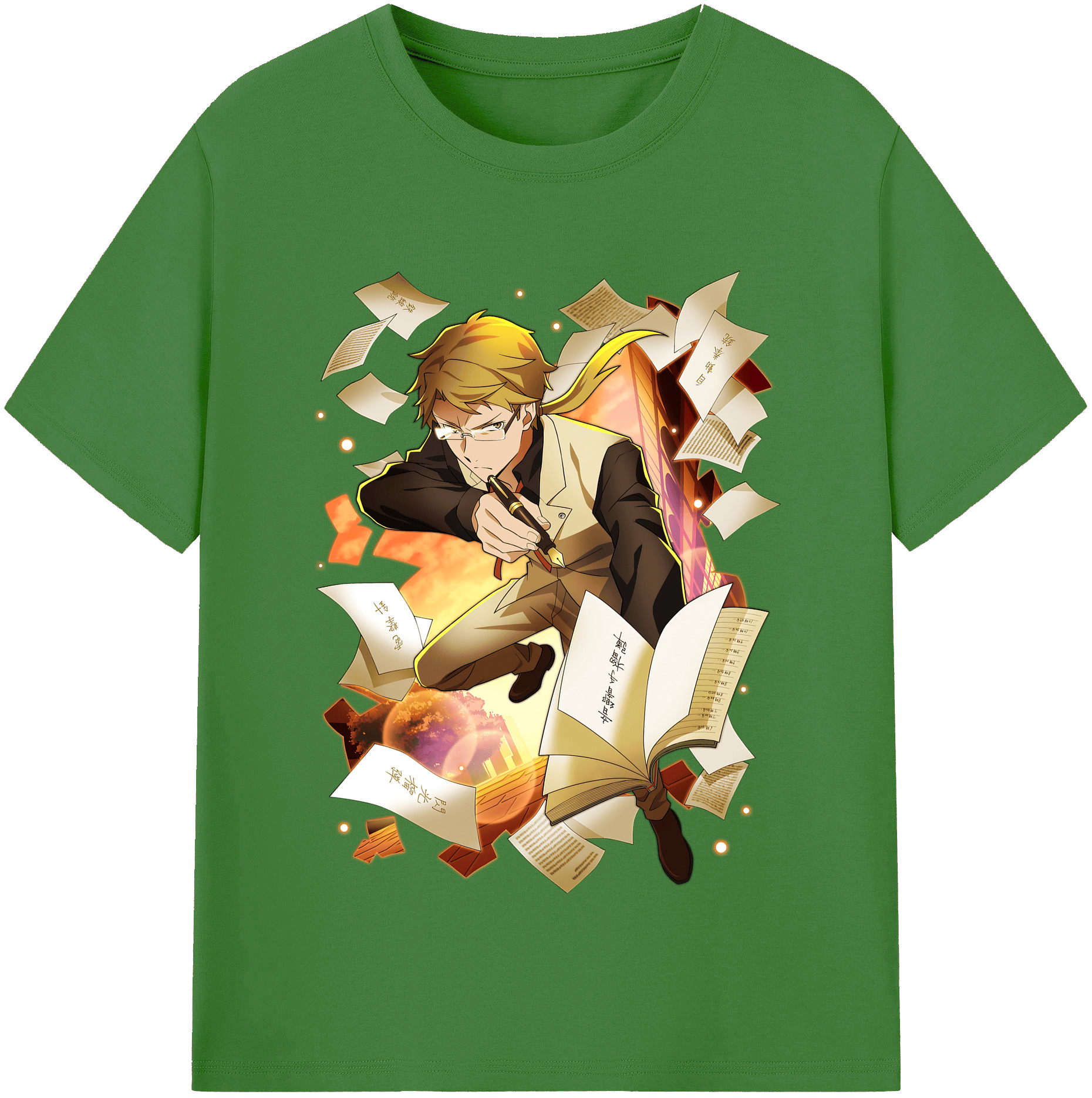 （画像用） 文豪ストレイドッグス Bungo Stray Dogs レディースカジュアルプリントTシャツ（綿100％）